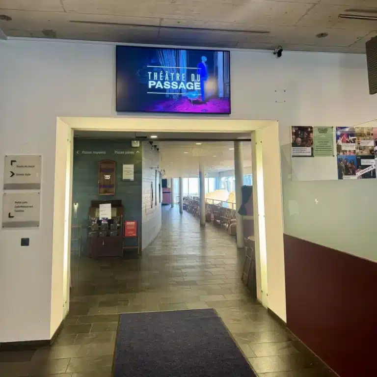 Ecran publicitaire intérieur Théâtre du Passage