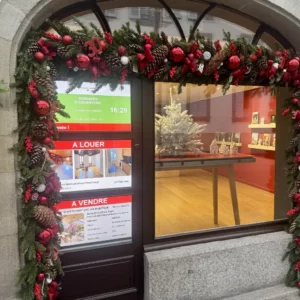 Ecran vitrine Régie du Mail